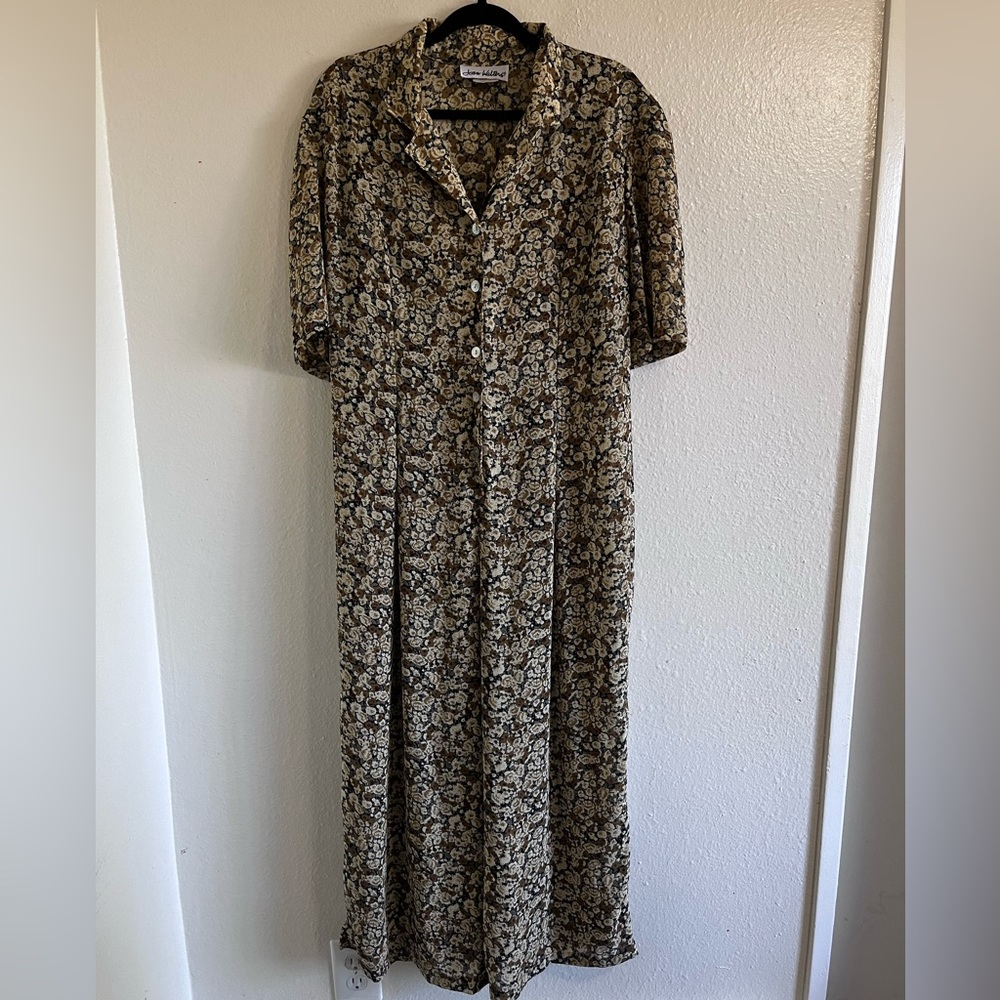 Floral Button-Up Jumpsuit